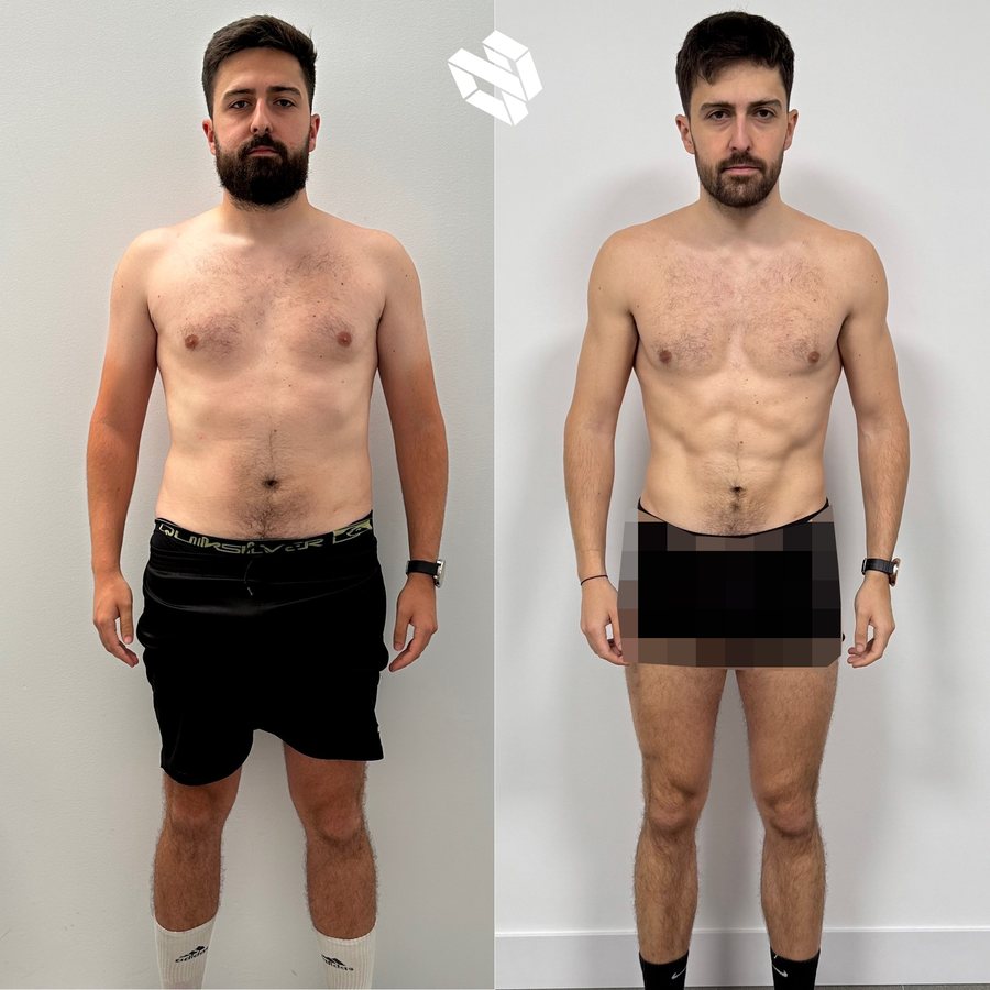 Transformación de Jon R. — ganancia muscular